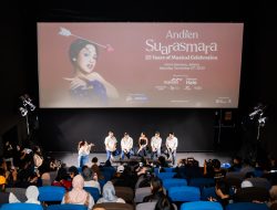 Andien Merayakan 25 Tahun Perjalanan dengan Konser Suarasmara  Membawa Penonton dalam Empat Babak dengan Kemegahan Musik Jazz  Bersama Tohpati, Vina Panduwinata, Indra Lesmana, Diskoria,  Wijaya 80, dan White Chorus  Konser perjalanan karier Andien ini akan digelar di Istora Senayan