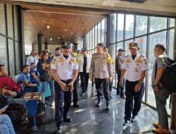 Jelang Mudik Lebaran , Kapolres  Metro Jakut, Kombes Pol Erik, Tinjau Persiapan Keamanan Terminal Tanjung Priok