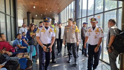 Jelang Mudik Lebaran , Kapolres  Metro Jakut, Kombes Pol Erik, Tinjau Persiapan Keamanan Terminal Tanjung Priok
